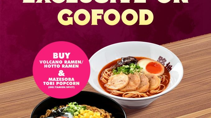 Promo ROJI RAMEN GoFood Exclusive Berdua Rp. 94.000 berlaku 25–31 Oktober 2025 di outlet Roji Ramen seluruh Indonesia