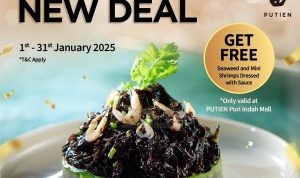 Promo Putien New Year, New Deals! Get FREE Seaweed and Mini Shrimps Dressed with Sauce