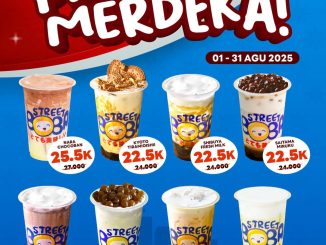 Promo MERDEKA Street Boba Harga Special Mulai Dari Rp 22.5K*
