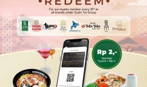 PROMO SUSHI TEI GROUP DOUBLE REDEEM POINT! HANYA HARI INI SAJA!