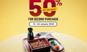 Promo Sushi Tei Surabaya Diskon 50% untuk Gyu Hitsumabushi