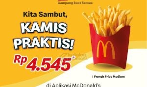 Promo McDonald’s Kamis Praktis French Fries Medium Hanya Rp4.545