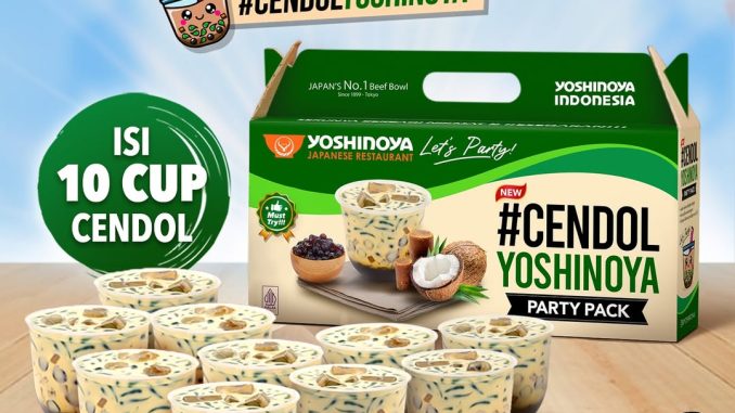 Promo Yoshinoya Party Pack #CendolYoshinoya GRATIS Voucher 100ribu 1