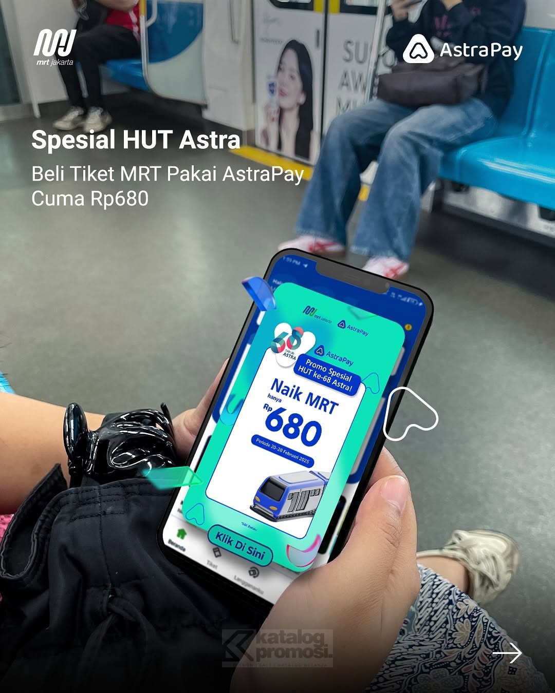 Spesial HUT Astra ke-68 Naik MRT hanya Rp680