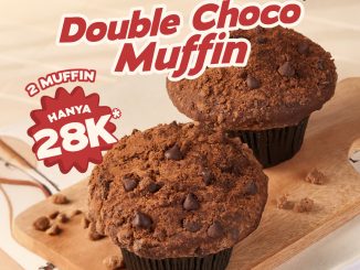 Promo BreadLife Double Choco Muffin mulai Rp18.000 muffin cokelat terbaru dengan topping crumble