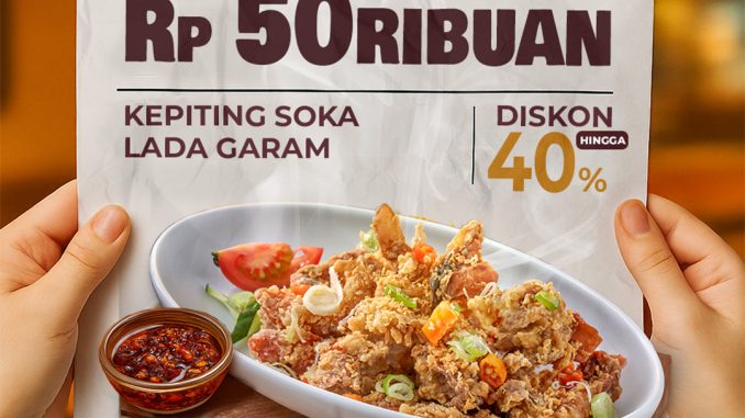 Promo Imperial Kitchen & Dimsum Harga Spesial Kepiting Soka Lada Garam cuma Rp 50.000++