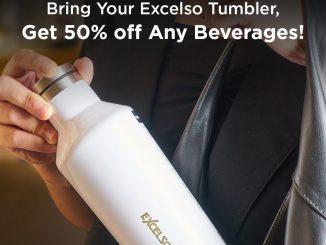 Promo EXCELSO Tumbler Day diskon 50% semua minuman Januari 2026