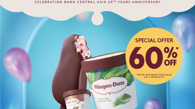 Promo HÄAGEN-DAZS HUT BCA ke-69 Diskon 60% 1