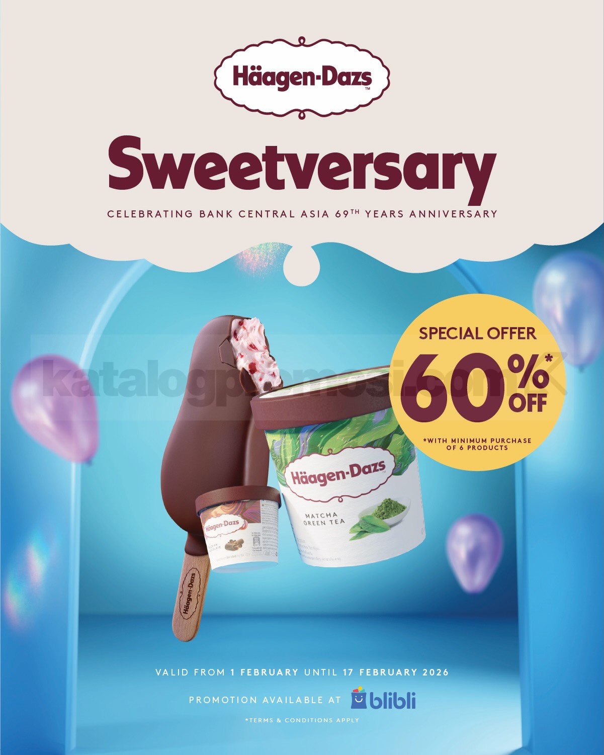 Promo HÄAGEN-DAZS HUT BCA ke-69 Diskon 60% Promo HÄAGEN-DAZS HUT BCA ke-69 Diskon 60% 1