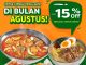 Promo Han Guksu Birthday Treats Diskon 15% untuk ulang tahun di bulan Agustus, berlaku H-1 hingga H+7.