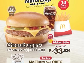 Promo McDonald’s Oktoburger Deal Paket Cheeseburger cuma Rp33 Ribu berlaku 14 Oktober 2025 di seluruh outlet