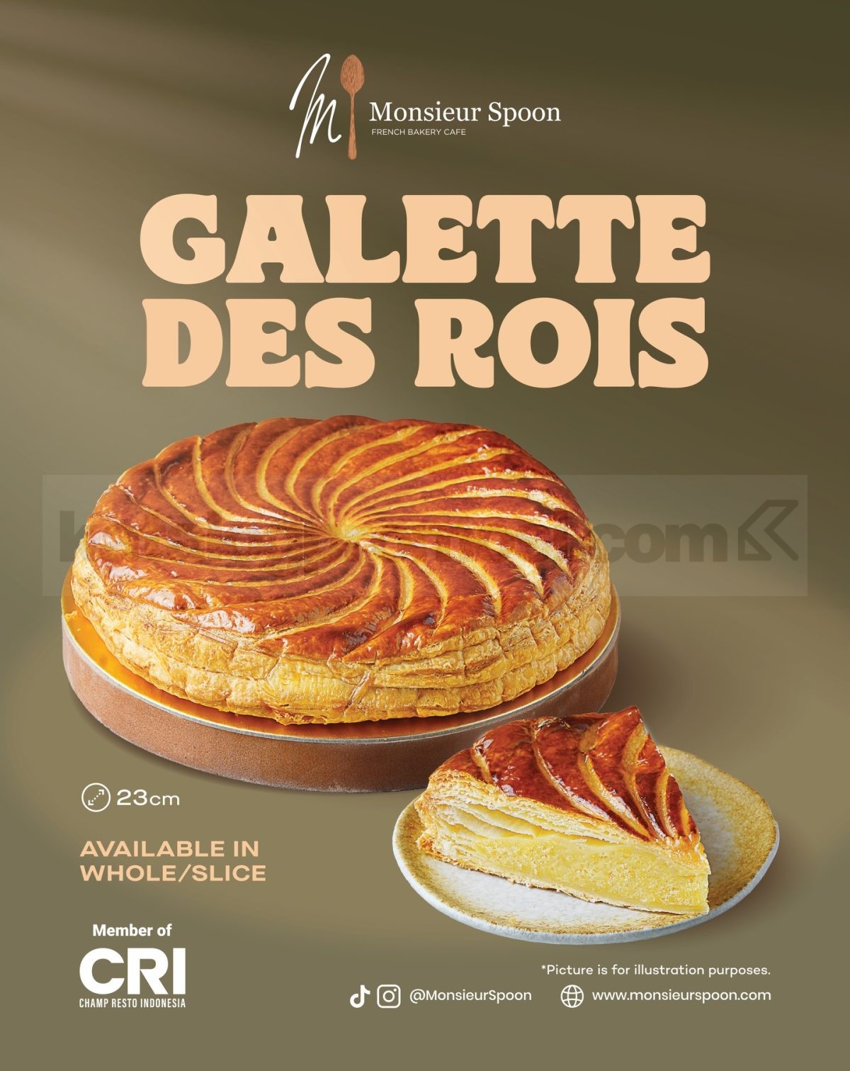 Promo Monsieur Spoon Galette des Rois mulai Rp. 49.000++ Promo Monsieur Spoon Galette des Rois mulai Rp. 49.000++ menu musiman Januari