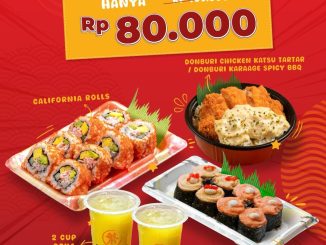 Promo Shigeru Merdeka Berdua Rp80.000 paket sushi donburi dan ocha 17–18 Agustus 2025