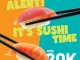 Promo Superhiro PIK2 Sushi Time Mimi Set Rp20.000 berlaku setiap Selasa