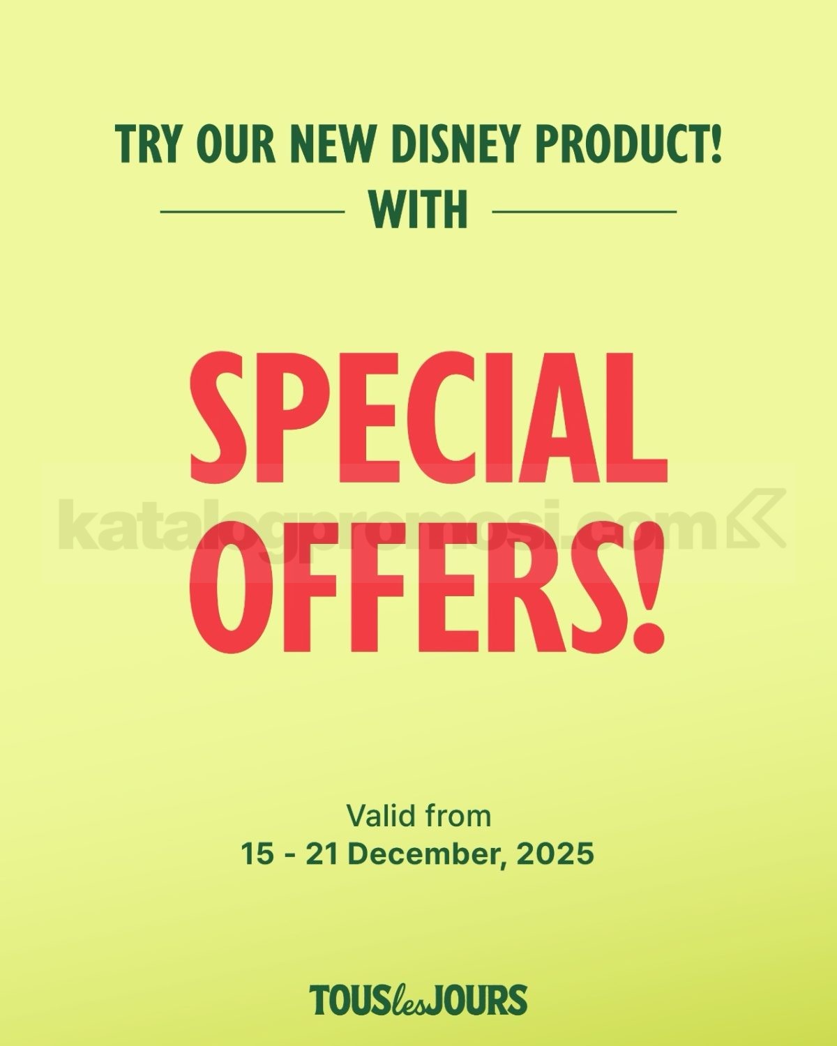 Promo Tous Les Jours Disney & Pixar Season Treats Promo Tous Les Jours Disney & Pixar Season Treats 1