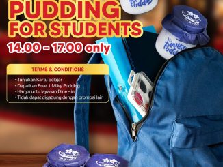 Promo Yakitate Kalbi Gratis Pudding Pelajar, berlaku jam 14.00–17.00 selama Juli 2025