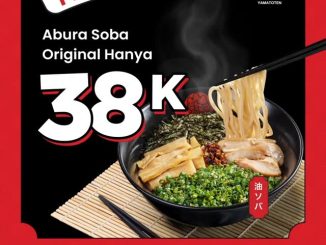 Promo Yamatoten BCA Monday Abura Soba Original Rp. 38.000 untuk pengguna kartu kredit BCA