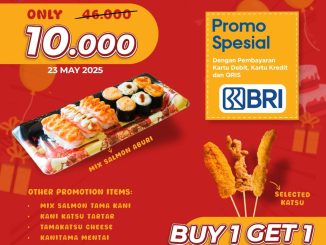 Promo Shigeru Anniversary Sushi Rp10.000 & Beli 1 Gratis 1 Katsu