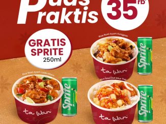 Promo Ta Wan Beli Rice Bowl Gratis Sprite