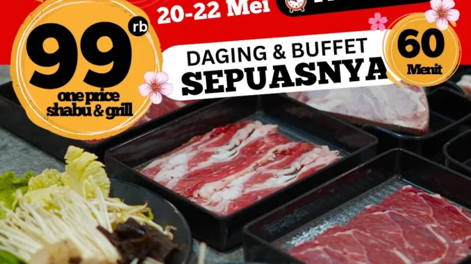 Promo ZUBU Happy Hour AYCE Rp99.000 di Blok M Plaza 20–22 Mei 2025