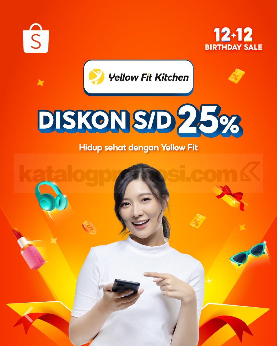 Shopee 12.12 Sale - Yellow Fit Kitchen Diskon 25%