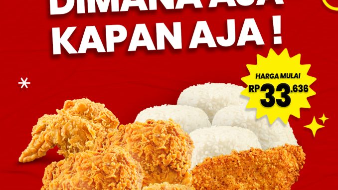 Promo CFC ONLINE DELIVERY PAKET RAME mulai Rp33.636