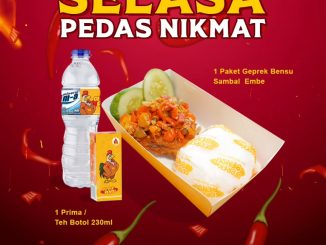 Promo Geprek Bensu Selasa Pedas Nikmat Paket Hemat mulai Rp28.000