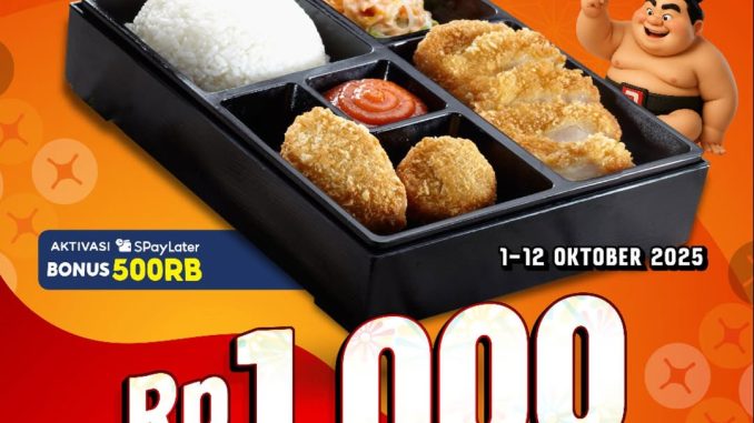 Promo Gokana Katsu Bento cuma Rp1.000 pakai ShopeePay 1