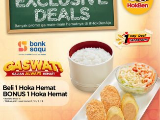 Promo HokBen Bank Saqu Gaswat Beli 1 Gratis 1 Hoka Hemat