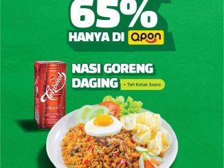 Promo Es Teler 77 QPON Voucher Diskon Hingga 65% untuk Nasi Goreng Daging + Teh Kota Sosro