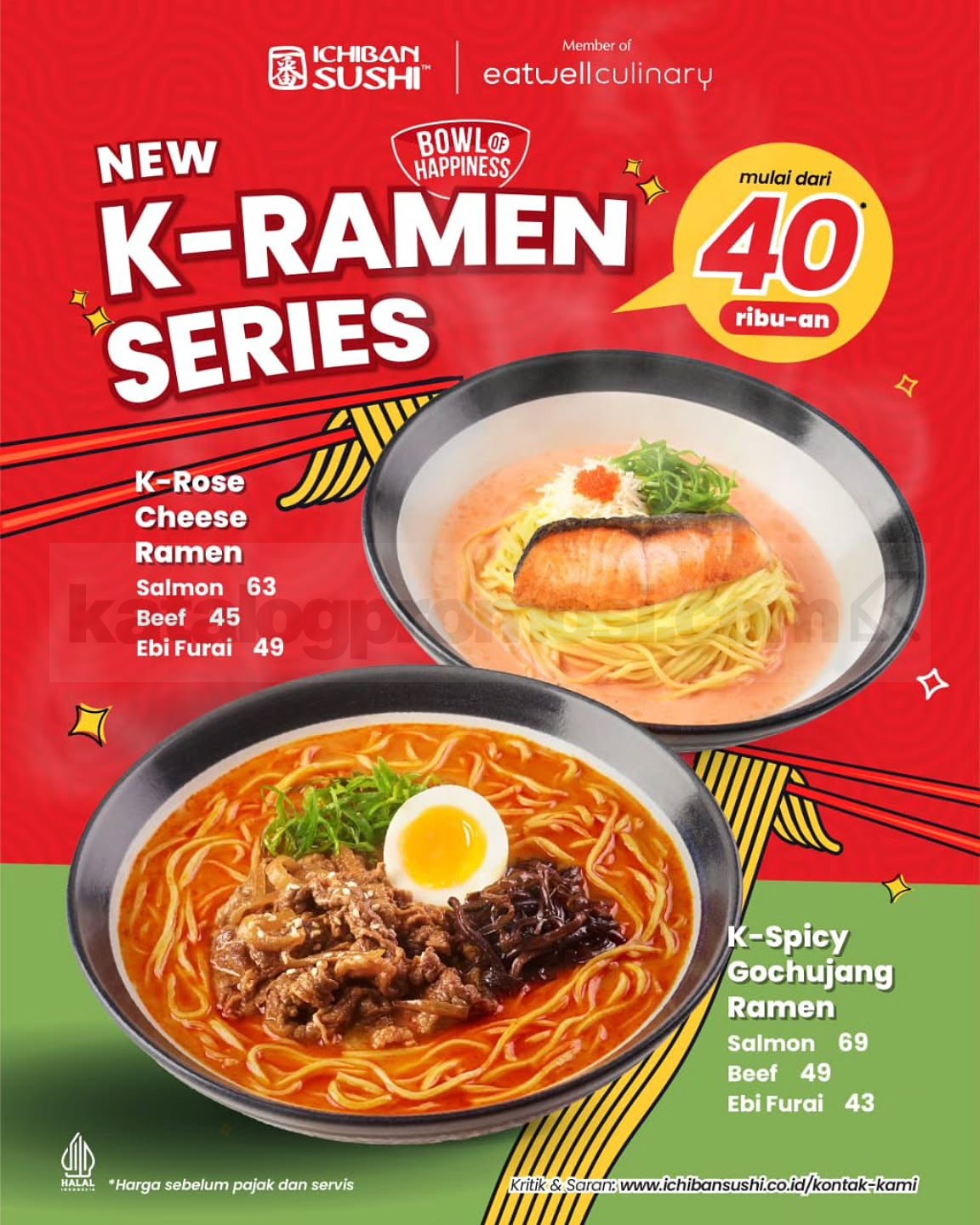 Promo ICHIBAN SUSHI New K-Ramen Series Mulai Rp. 40.000 Promo ICHIBAN SUSHI New K-Ramen Series mulai Rp. 40.000