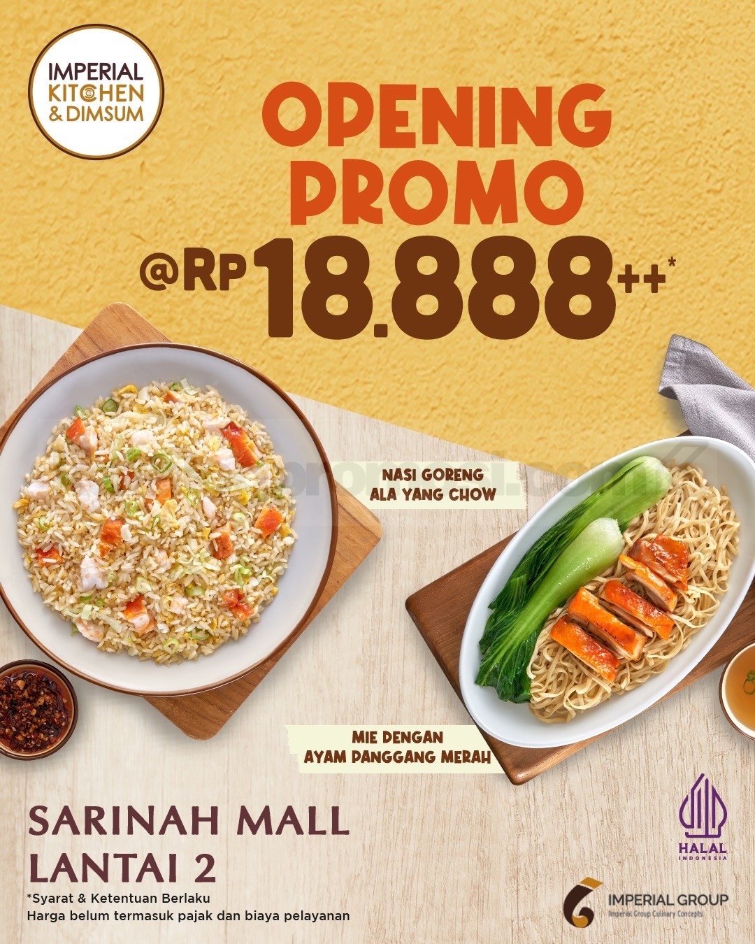 Promo Imperial Kitchen & Dimsum Sarinah Mall Menu Pilihan Rp. 18.888 Promo Imperial Kitchen & Dimsum Sarinah Mall Menu Pilihan Rp. 18.888 2