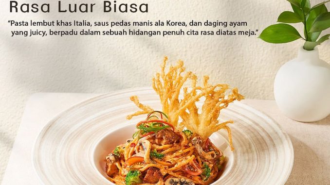 promo Imperial Tables x Japfa Food new menu Seoulicious Pasta with Chicken Rp. 48 ribu berlaku hingga 14 Januari 2026