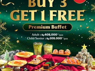 Promo Kappa Sushi Holiday Special Premium Buffet Buy 3 Get 1 Free periode liburan akhir tahun
