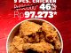 Promo KFC 46th Anniversary diskon 46% bucket 9 pcs chicken Rp. 97.273 berlaku 18–19 Oktober 2025