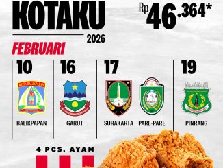 Promo KFC HUT Kotaku 4 Pcs Ayam Mulai Rp. 46.364 3