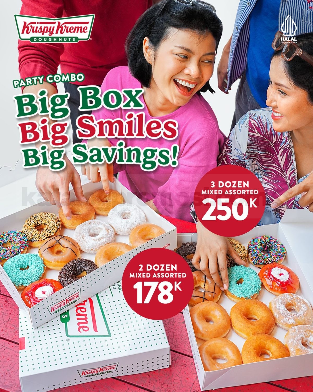 Promo Krispy Kreme Party Combo Mulai Rp. 178.000 Promo Krispy Kreme Party Combo Mulai Rp. 178.000 1