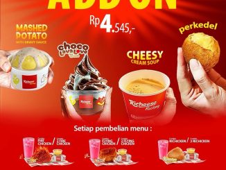 Promo Richeese Factory Add On Side Dish Mulai Rp. 4.545 untuk menu Combo favorit