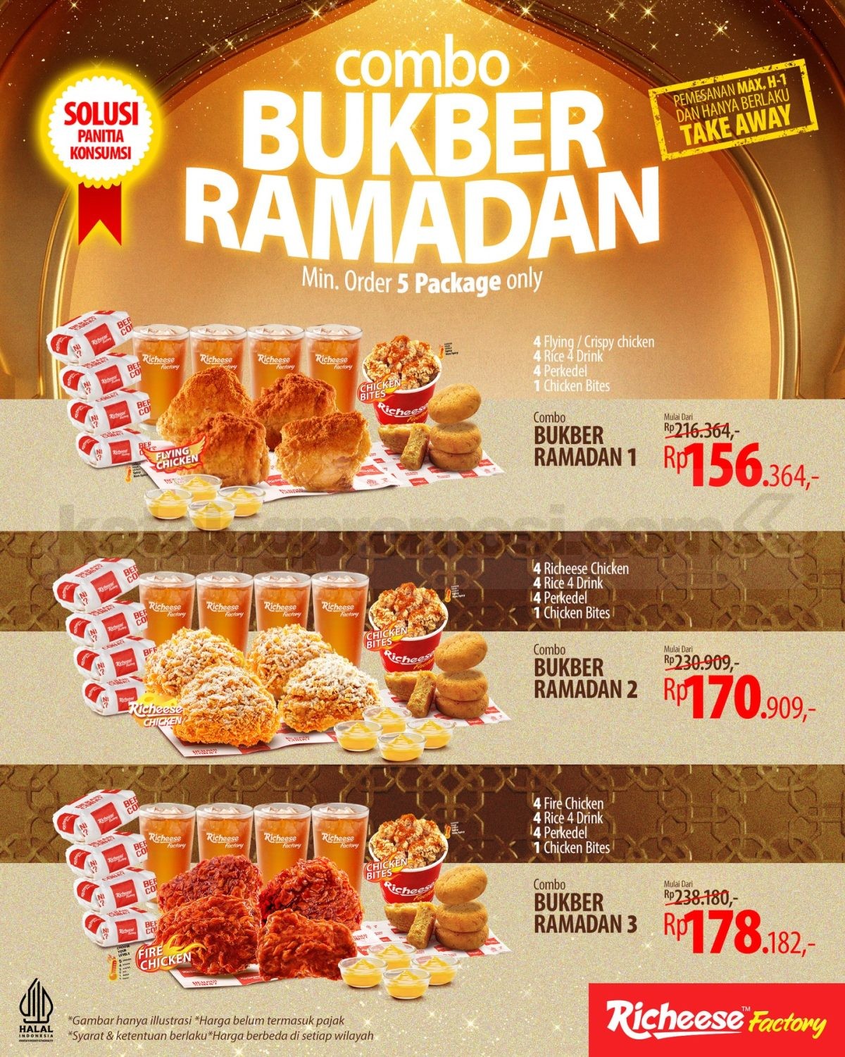 Promo Richeese Factory Combo Bukber Ramadan mulai Rp. 156.364 Promo Richeese Factory Combo Bukber Ramadan mulai Rp. 156.364 paket ayam lengkap untuk buka puasa