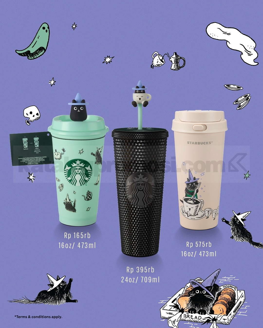 Promo STARBUCKS Halloween Collection mulai Rp. 165.000 – SoPasti.Com