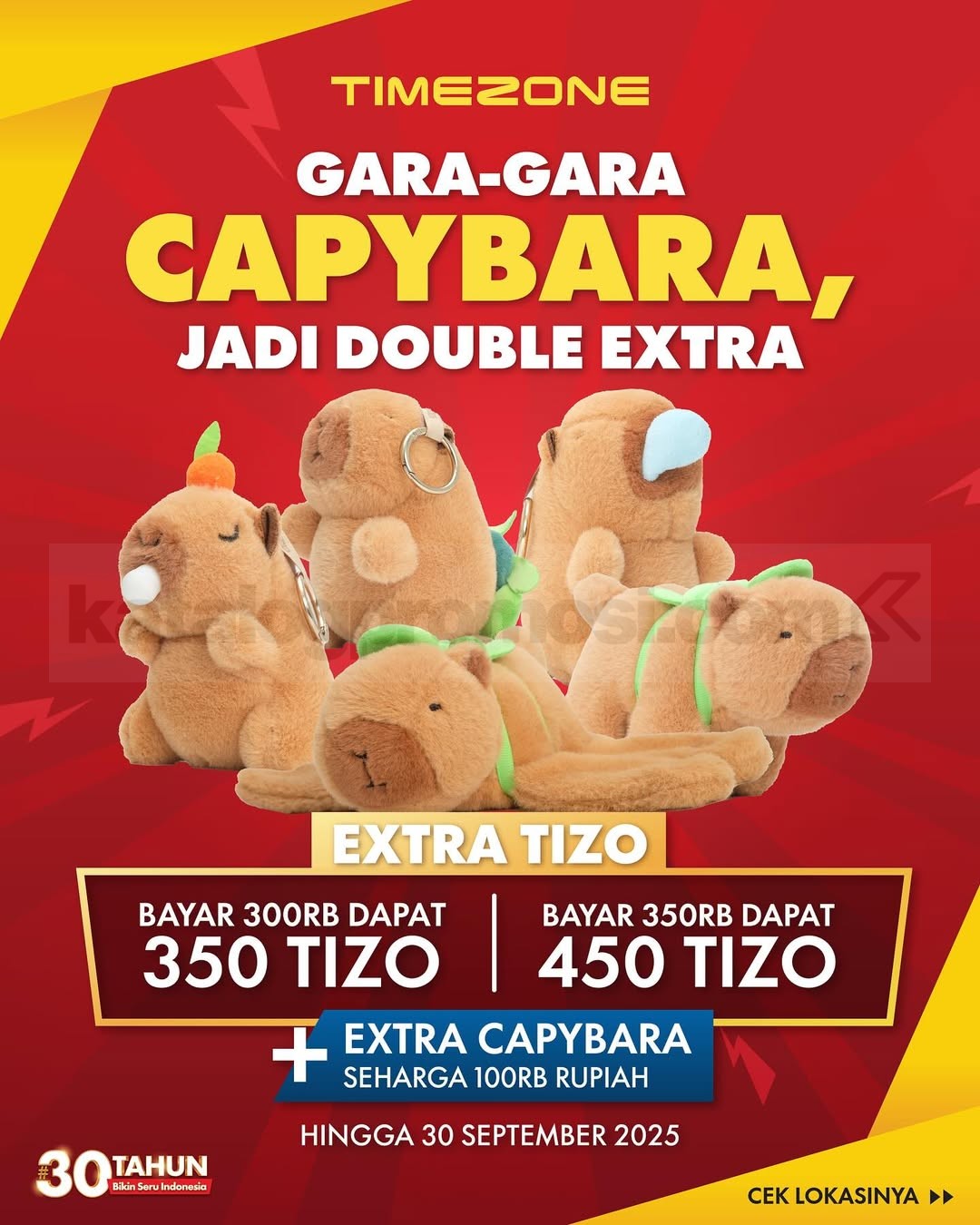 Promo TIMEZONE Capybara Double Extra Tizo hingga 450 TIZO Promo TIMEZONE Capybara Double Extra Tizo hingga 450 TIZO 1