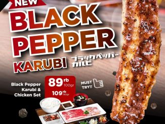 Promo Yakiniku Like menu baru Black Pepper Karubi mulai Rp89.000 tersedia di semua outlet Boga Anniversary ke-23