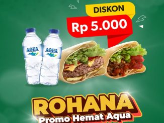 Promo Dcrepes Rohana Paket Hemat Savory Crepes + Aqua Diskon Rp5.000 2