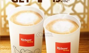 Promo Richeese Factory Buy 1 Get 1 Hot Vanilla Latte