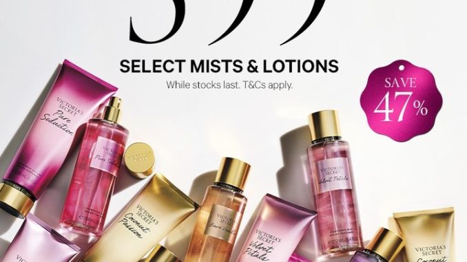 Promo Victoria's Secret Mist & Lotion Buy 3 For Only Rp599.000!