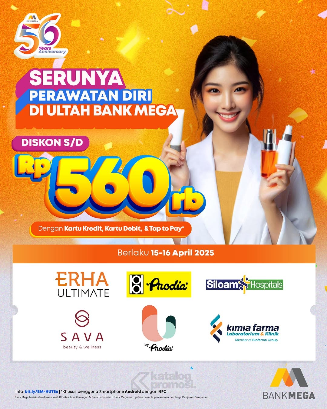 Kejutan Seru Promo Ultah Bank Mega Hemat hingga 56%