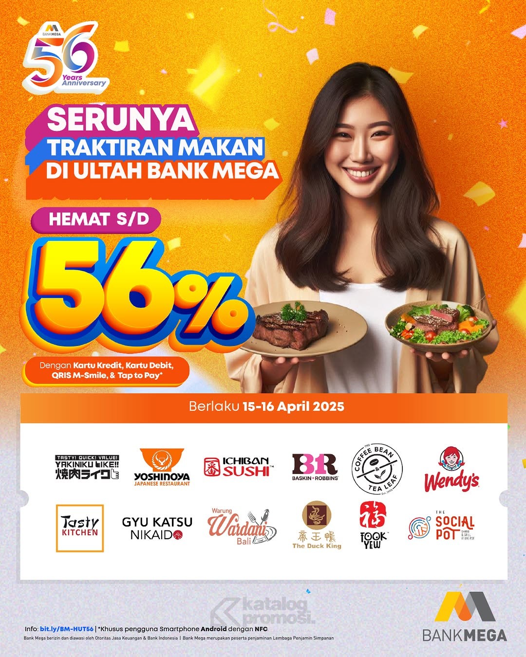Kejutan Seru Promo Ultah Bank Mega Hemat hingga 56%