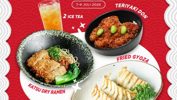 Promo 7.7 AMCO Sushi Paket 3 Menu + 2 Beverages cuma 77K*