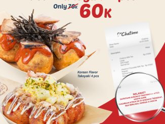 Promo Gindaco Dapatkan 2 Porsi Takoyaki 4 pcs Hanya 60K*