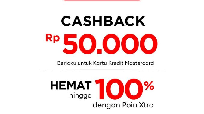 Promo Hokkaido-Ya CIMB Niaga Cashback Rp 50.000 & Hemat hingga 100% dengan Poin Xtra